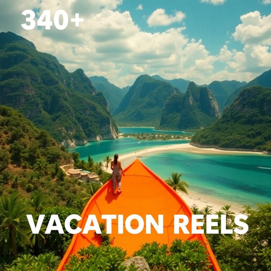 340+ Faceless Vacation Reels | Travel Stock Videos for Social Media | PLR & MRR - InspireGrowAcademy