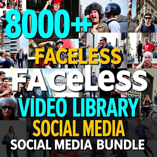 8,000+ Faceless Video Library (PLR & MRR) – Social Media Marketing Bundle - InspireGrowAcademy